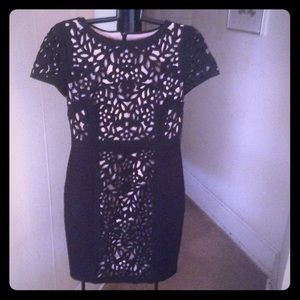 Anthropologie Maeve Sz 2P black dress Bodycon